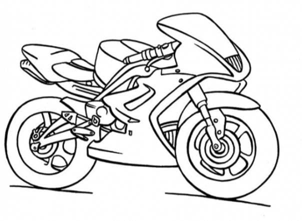 Gravure moto sportive
