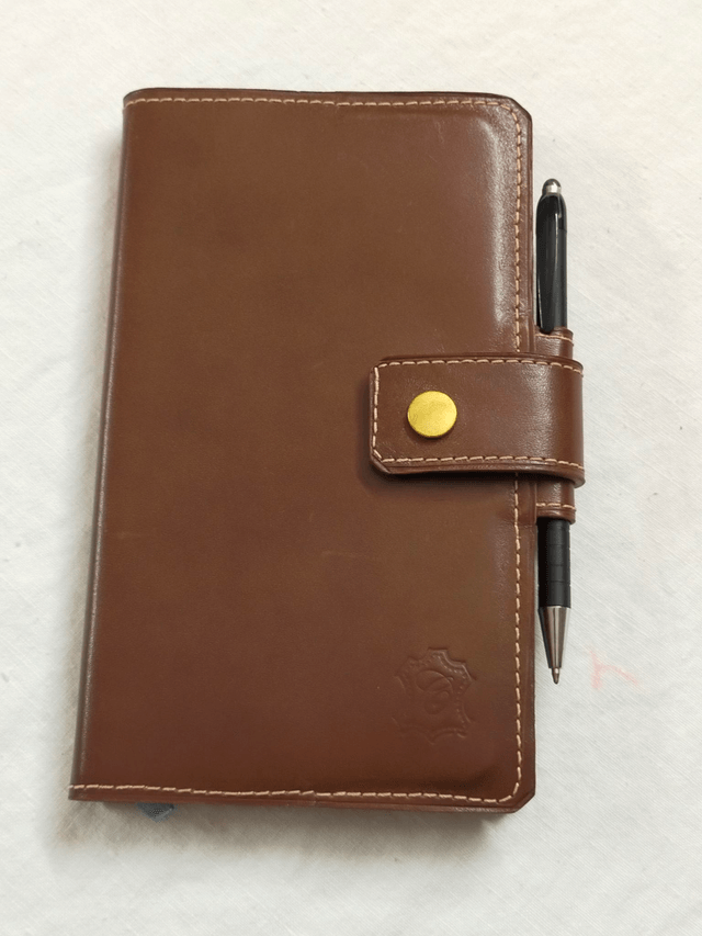 Protège-agenda en cuir